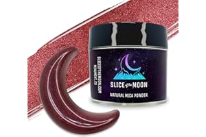 Slice of the Moon | Amaranth Red Natural Mineral Mica Powder, 0.88oz (25g) | for Personal or Professional Use - Cosmetics, Epoxy Resin Projects, Nail Polish, Soaps, Bath Bombs, and Art Projects