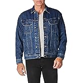 Wrangler mens Flannel Lined Denim Jacket
