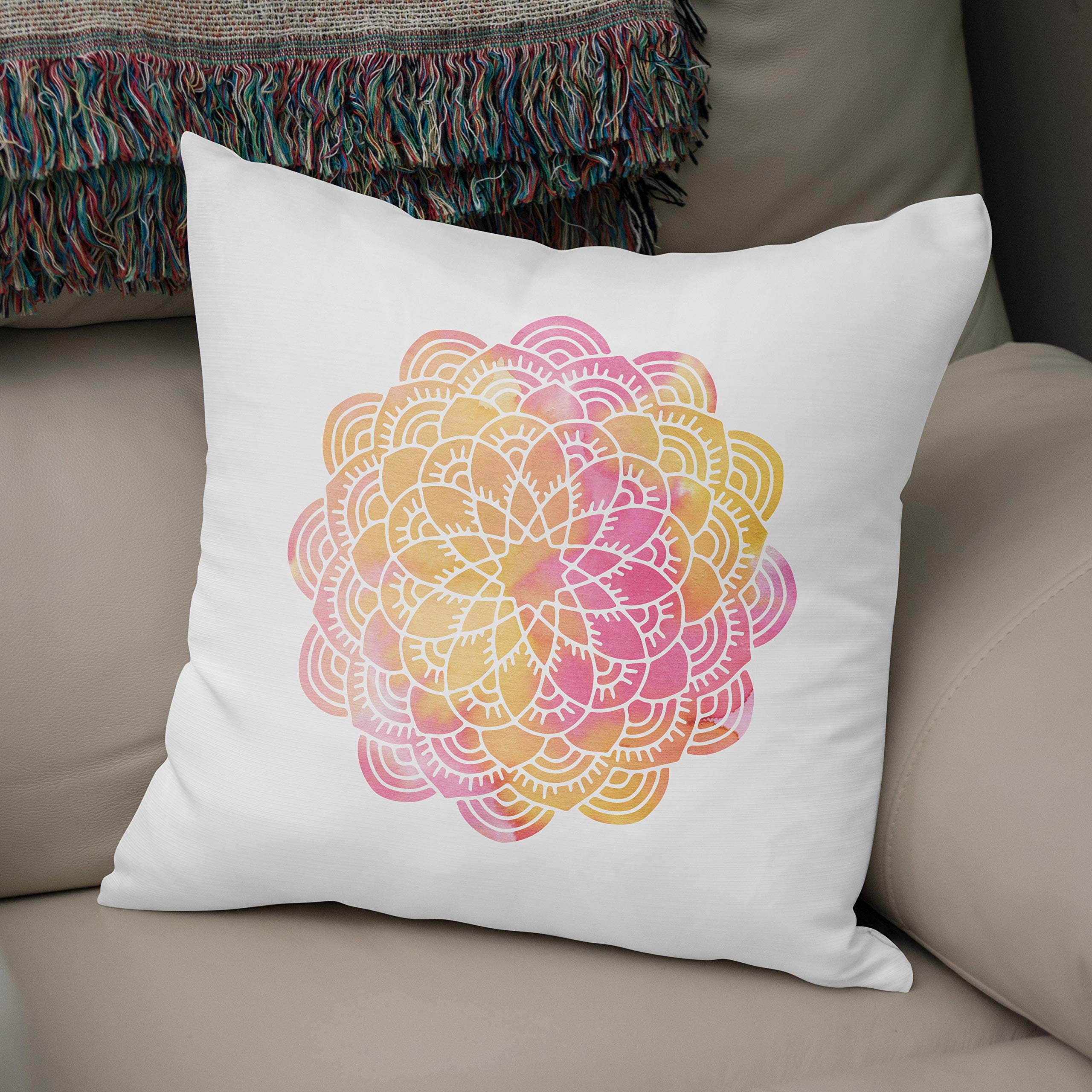 Bonamaison, Decorative Cushion Cover - 50% Cotton 50% Polyester - 43x43cm - Designed and Manufactured in Turkey