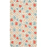 SAFAVIEH Newport Collection Accent Rug - 2'6" x 4'3", Red & Blue, Handmade Cotton, Ideal for High Traffic Areas in Entryway, 