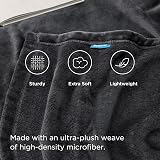 Bedsure Fleece Throw Blanket Sofa Blanket 130x150 Dark Grey view 4