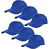 Gelante Plain Blank Baseball Caps Adjustable Back Strap Wholesale Lot 6 Pack