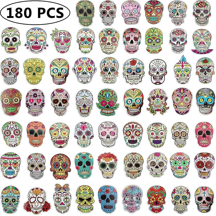 Top 10 Laptop Skins Decals Day Of The Dead Skulls
