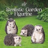 Pelle & Sol Hedgehog Garden Ornaments Set of 4 Polyresin Outdoor Statues view 4