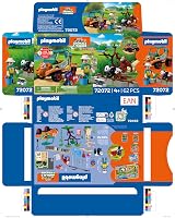 Playmobil Animals & Friends Zookeeper with Vehicle 72072 Tiger Head Design view 7