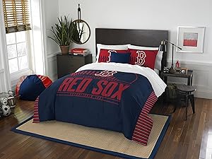 Officially Licensed MLB Full/Queen Grand Slam Comforter & Sham Bedding, Soft & Cozy, Washable, Throws & Bedding, 86" x 86"