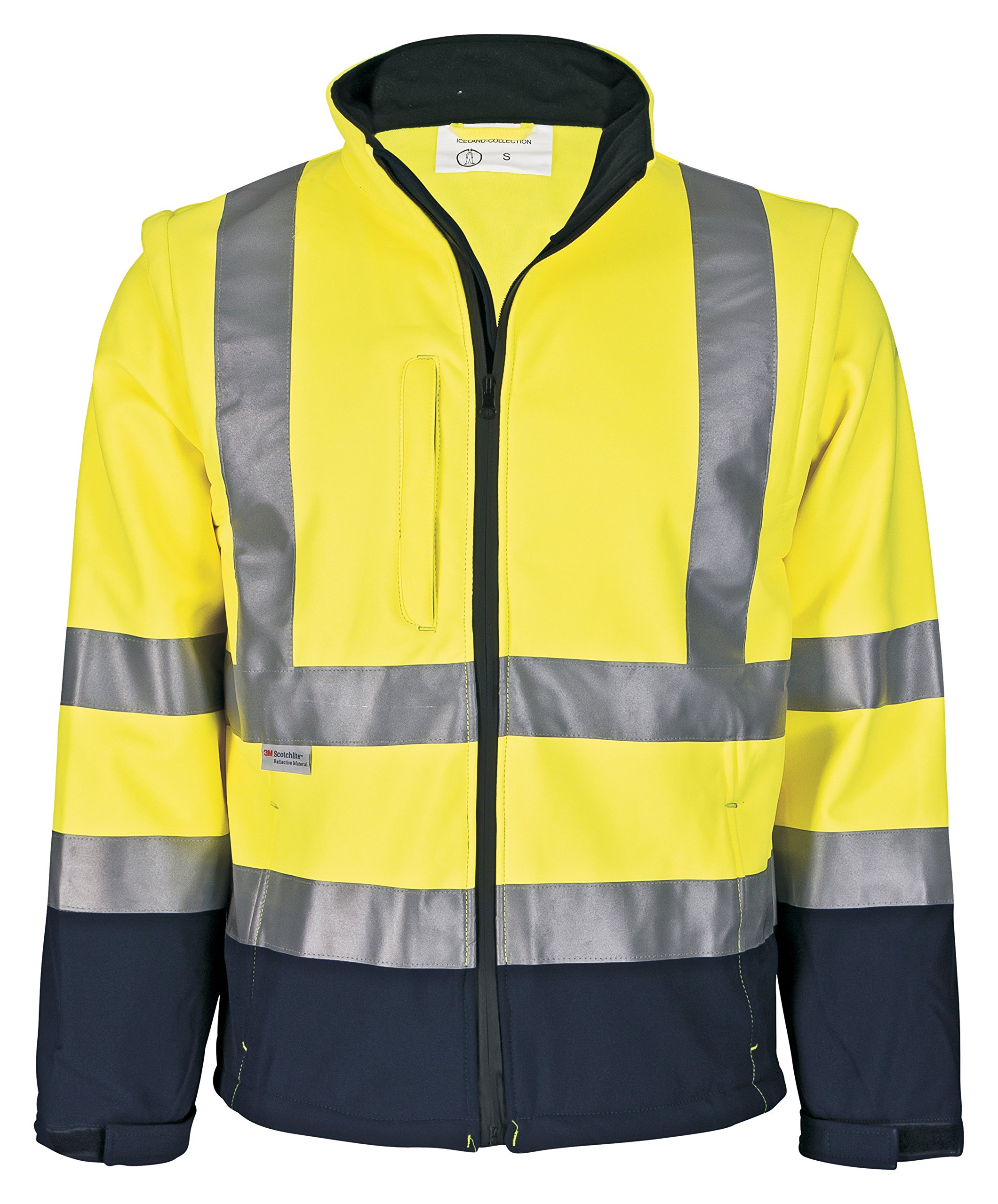 Nit Softshell Jacket Yellow/Navy Blue, 50 – 5975