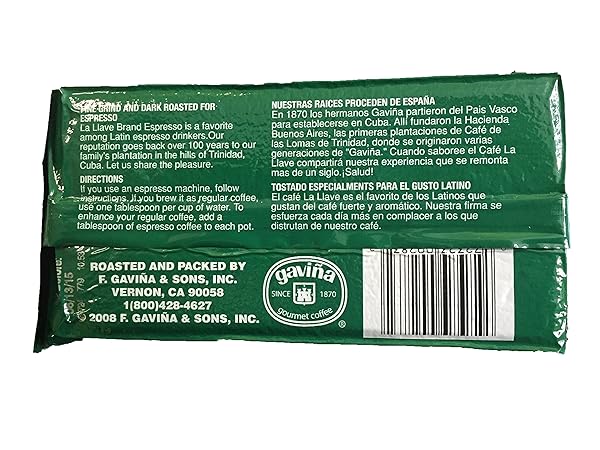 CAFE LA LLAVE GROUND ESPRESSO COFFEE (8.8OZ)