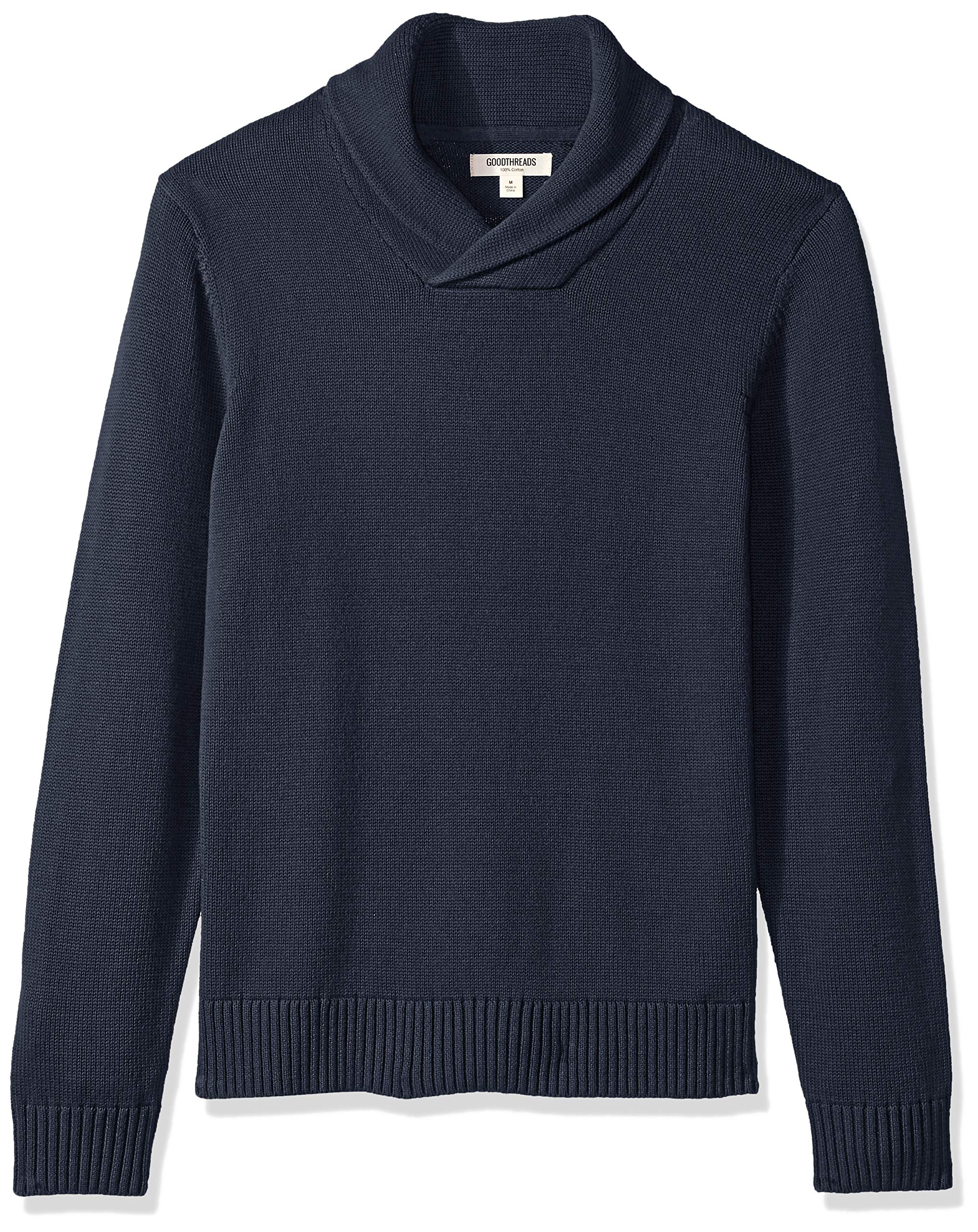 Goodthreads Men's Soft Cotton Shawl Sweater