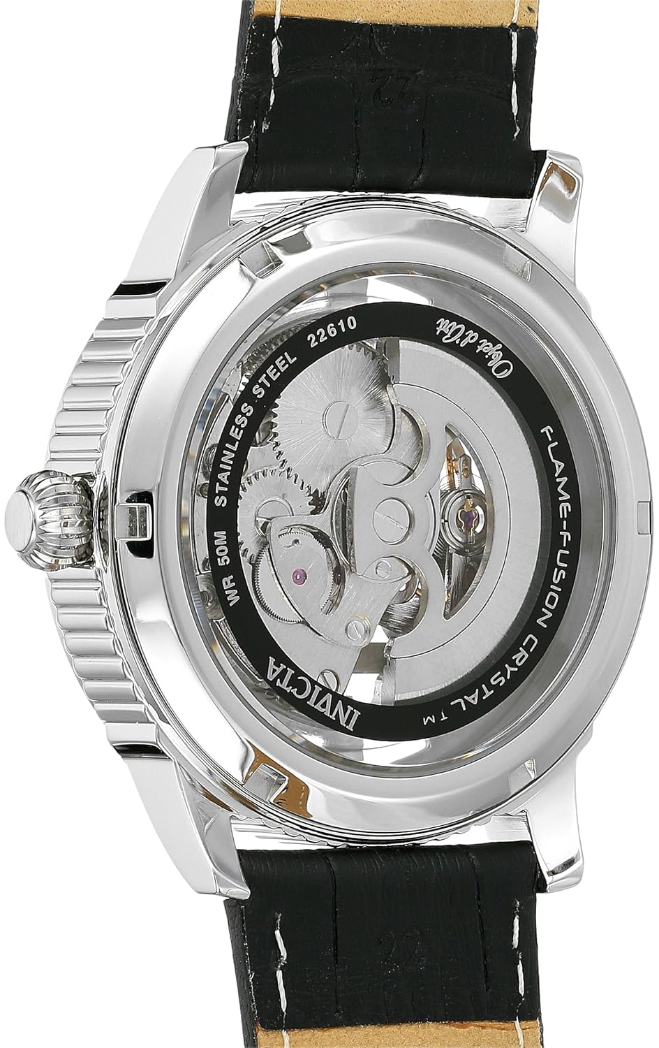 Invicta Men s Analogue Automatic self Wind Watch With Leather Strap