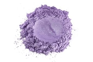 ELECTRIC BLISS BEAUTY 1 oz - Light Lilac Purple Mica Powder - Cosmetic Grade - 25 Colors Available, Use for Cosmetics, Slime, Candles, Paints, Bath Bombs, Epoxy Resin, Soap, Clay, Nail Art, Jewelry (Lilac)