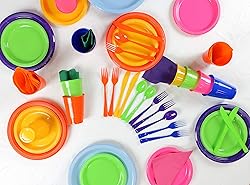 350 PCS Disposable Tableware Combo Pack