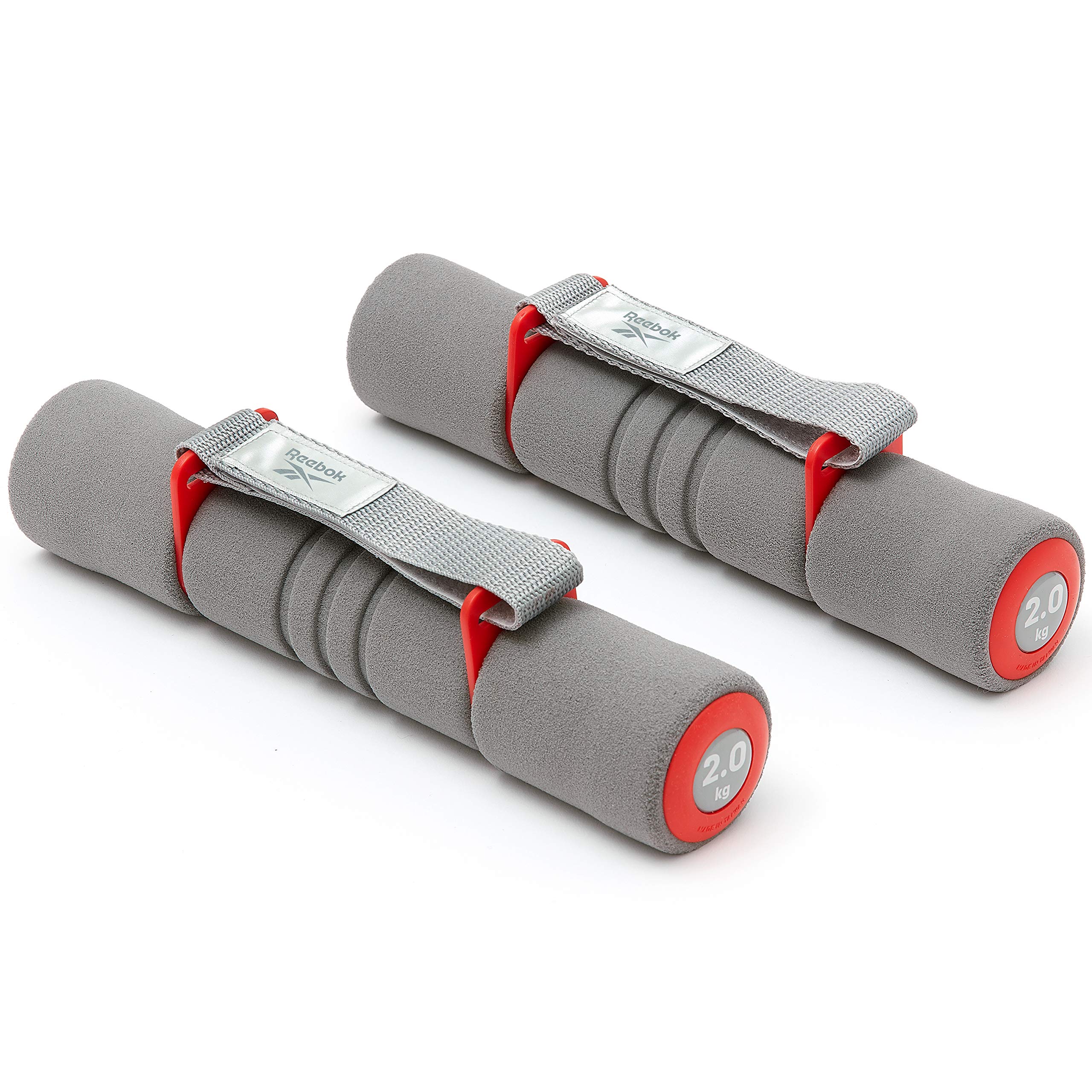Reebok Unisex's Soft Grip Dumbbells, Red, 2 kg