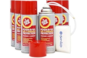 Fluid Film 11.75 oz. Spray 6 Pack, Spray Can Extension Wand, Number 1 in Service Wallet Size Tissue Pack