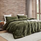 Thicker Than Thick Coma Inducer&reg; King Oversized Comforter Set, Winter Moss | Plush Filling. Experience Coma Worthy Sleep with Cozy Thick Extra Large Bedding