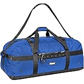 Fitdom 132L 36" Heavy Duty Extra Large Sports Gym Equipment Travel Duffel Bag W/Adjustable Shoulder & Compression Straps. Perfect for Soccer Baseball Basketball Hockey Football Team Coaches & More