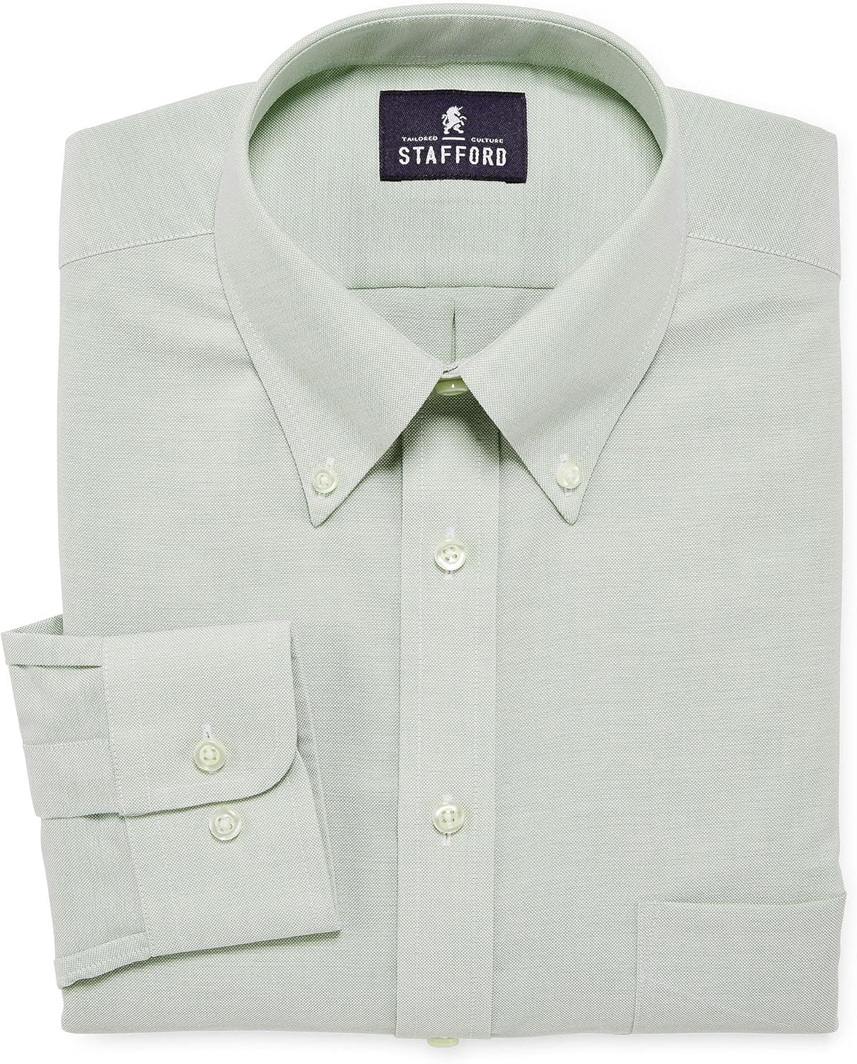 Stafford Travel Wrinkle Free Oxford Dress Shirt at Amazon Men’s