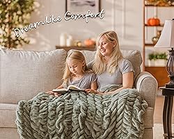 Chanasya Premium Ruched Faux Fur Throw Blanket