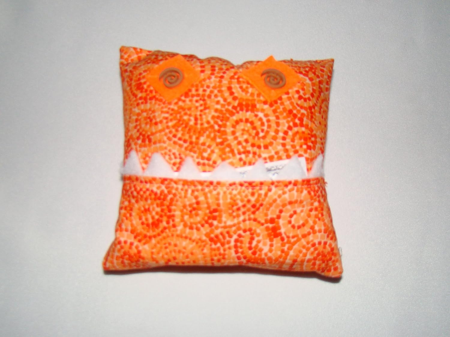 Amazon Com Tooth Fairy Pillow Orange Swirl Monster Handmade