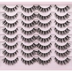 JIMIRE Wispy Faux Mink Cat Eye Lashes Fluffy