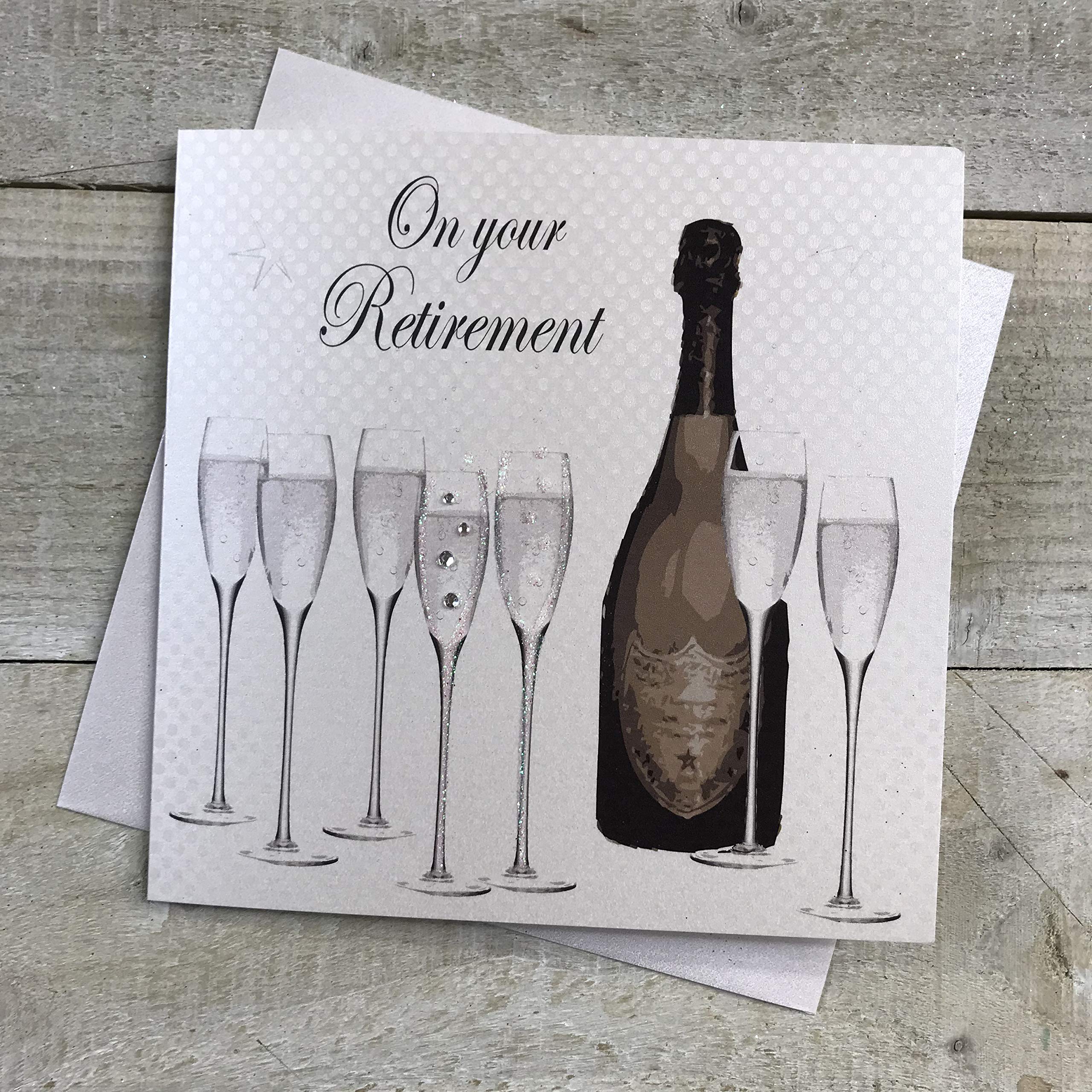 White Cotton Cards "On Your Retirement Handmade Card, PD235