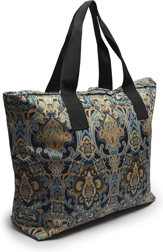 Large Nylon Tote Bag For Shopping, Beach, Sports, Gym