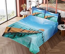 Ambesonne Tropical Sheet Set, Exotic Hawaiian