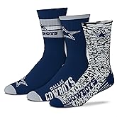 FBF Originals - Mens Stimulus Crew Length Team Football Socks - 3 Pack