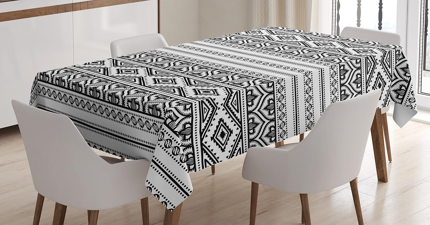 Best black stripped round plastic table cloth