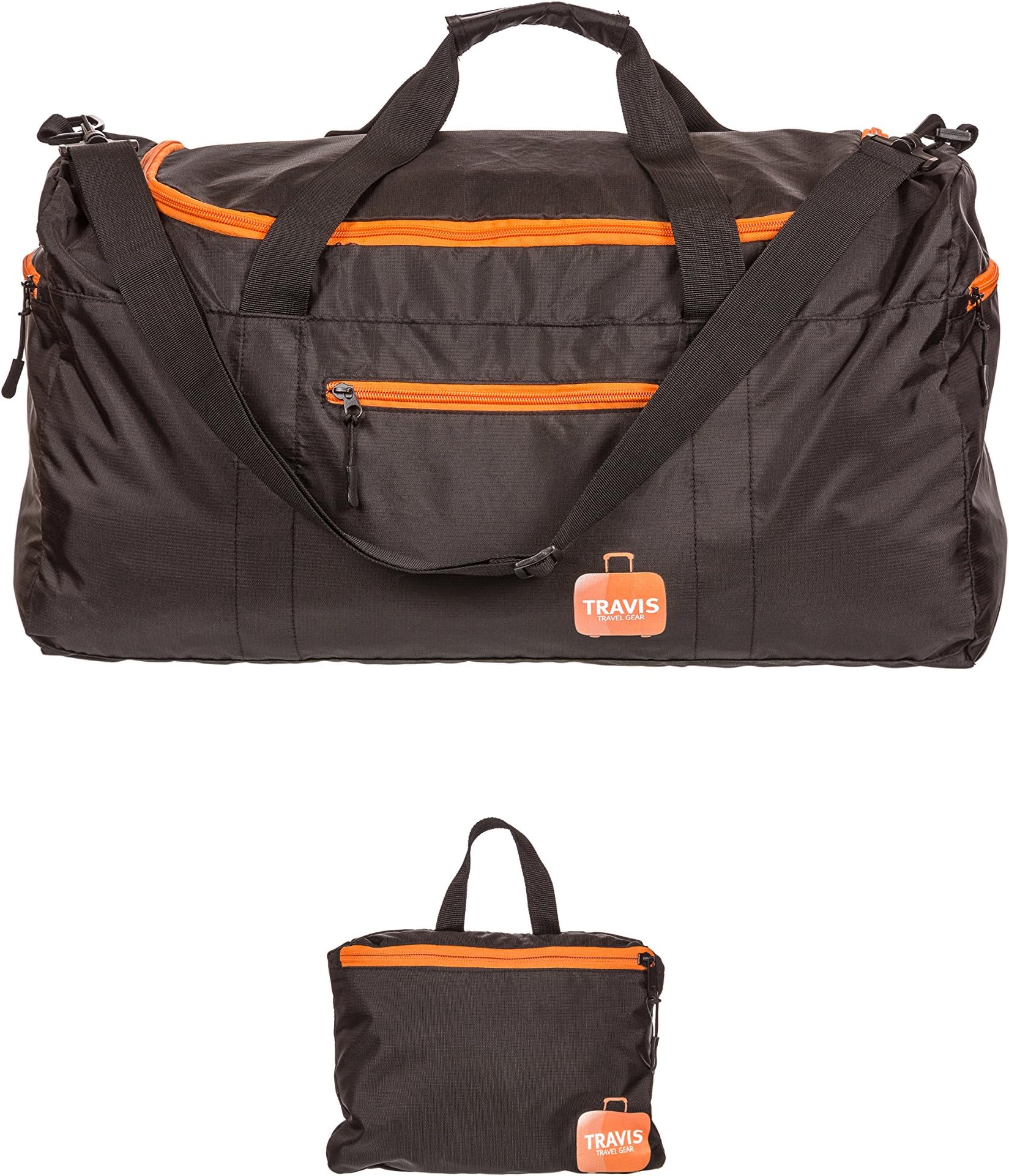Travis Travel Duffel Bag - Foldable Carry-on with waterproof electronics pocket