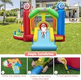Maxmass Inflatable Bouncy House Kids Castle Slide Ball Pit Basketball Hoop 680W view 5