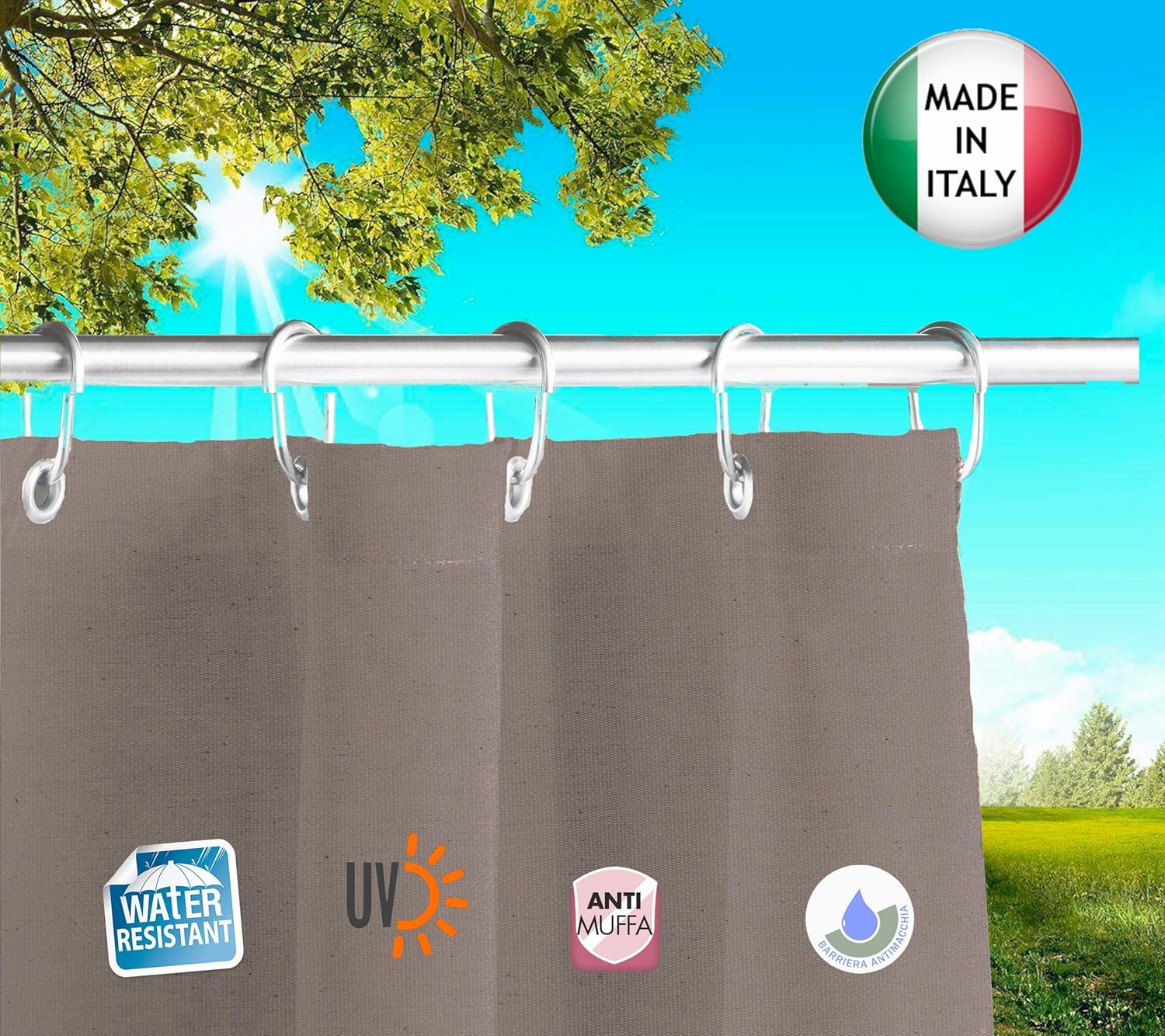 Tenda Da Sole Per Esterno Con Anelli