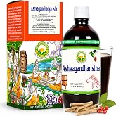 Basic Ayurveda Ashwagandharishta | 16.23 Fl Oz (480ml) | Fermented Ashwagandha Herbal Liquid | Traditional Ayurvedic Blend | Gluten-Free, Non-GMO &amp; Vegan