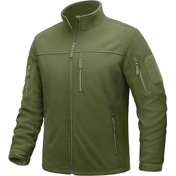CRYSULLY Men Military Jacket Coats Tactical Cold Weather Fleece