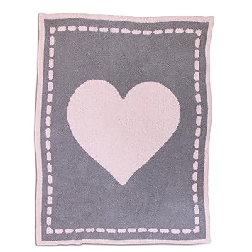 pink heart blanket