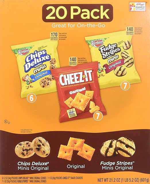 *GREAT PRICE!* Amazon Keebler Cookie and CheezIt Variety Pack (20
