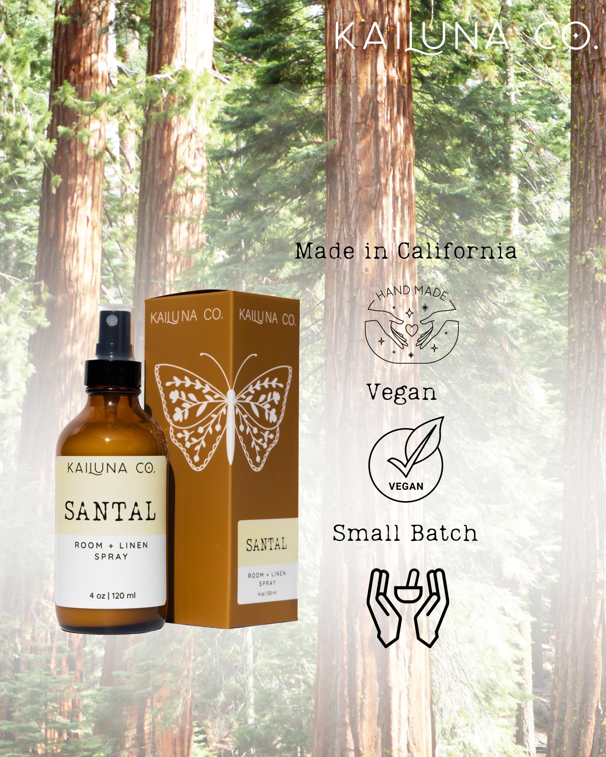 Santal Artisan Natural Room and Linen Spray with