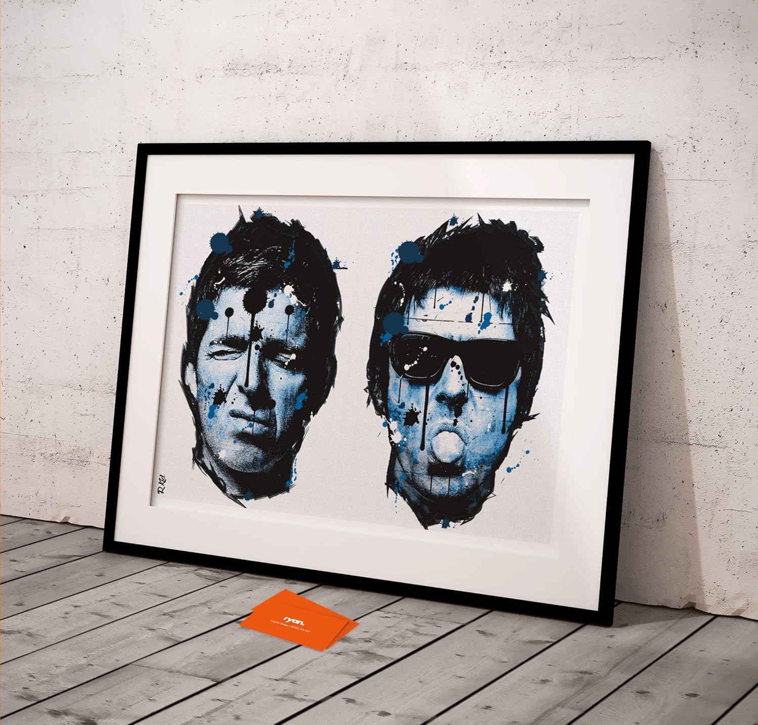 Dibbs Clothing R Kid Gallagher Brothers Artwork Cover Art Indie Poster Oasis Liam Gallagher Poster Framed Or Unframed Archival Print Amazon Co Uk Kitchen Home