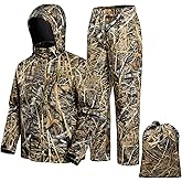 VOTAGOO Hunting Rain Suit Jacket and Pants Lightweight Raincoat Waterproof Rainwear For Men