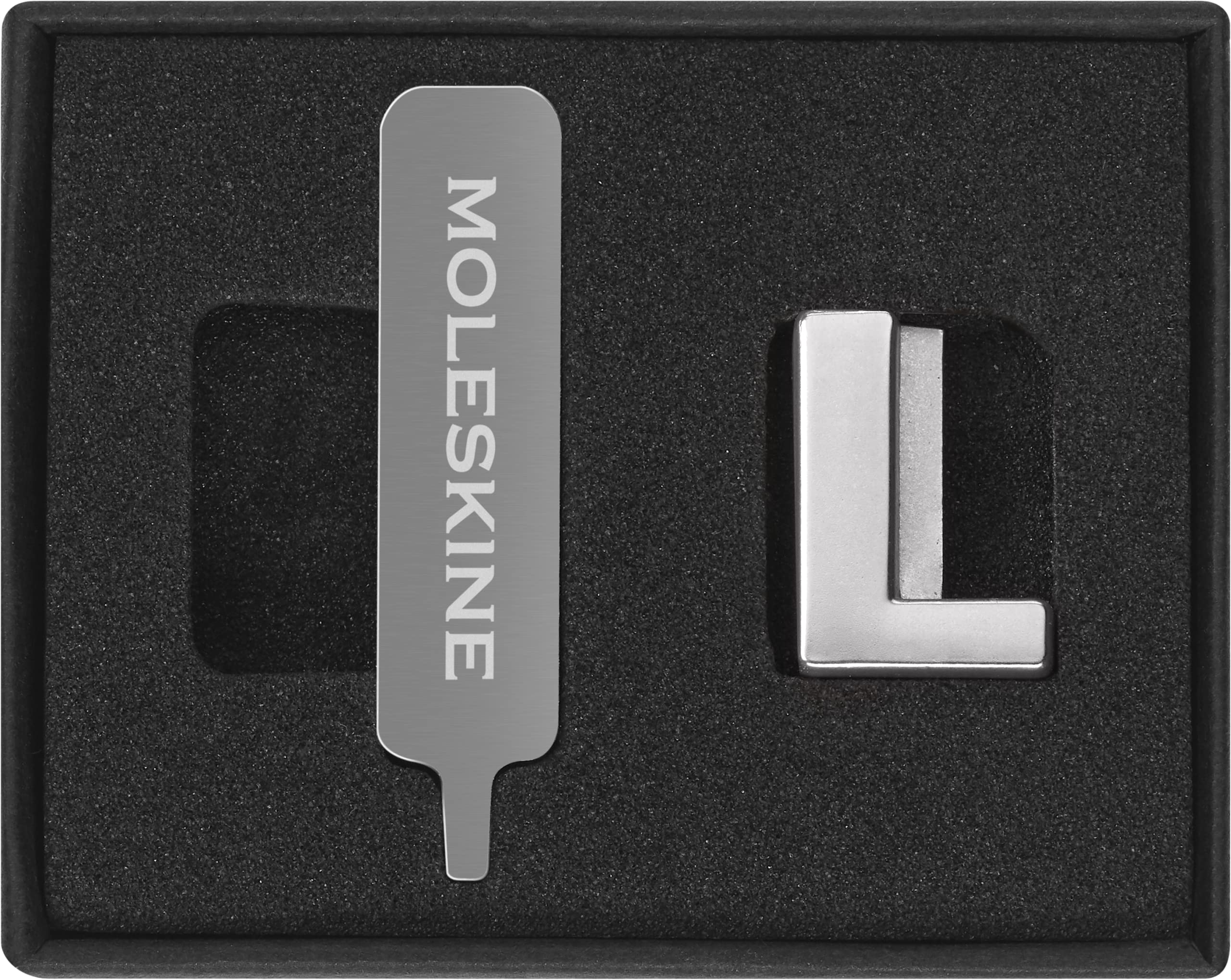 Moleskine Pin for Notebook or Planner Letter L, Letter Pin, Customize The Elastic Closure, Special Customized Gift, Colour Silver