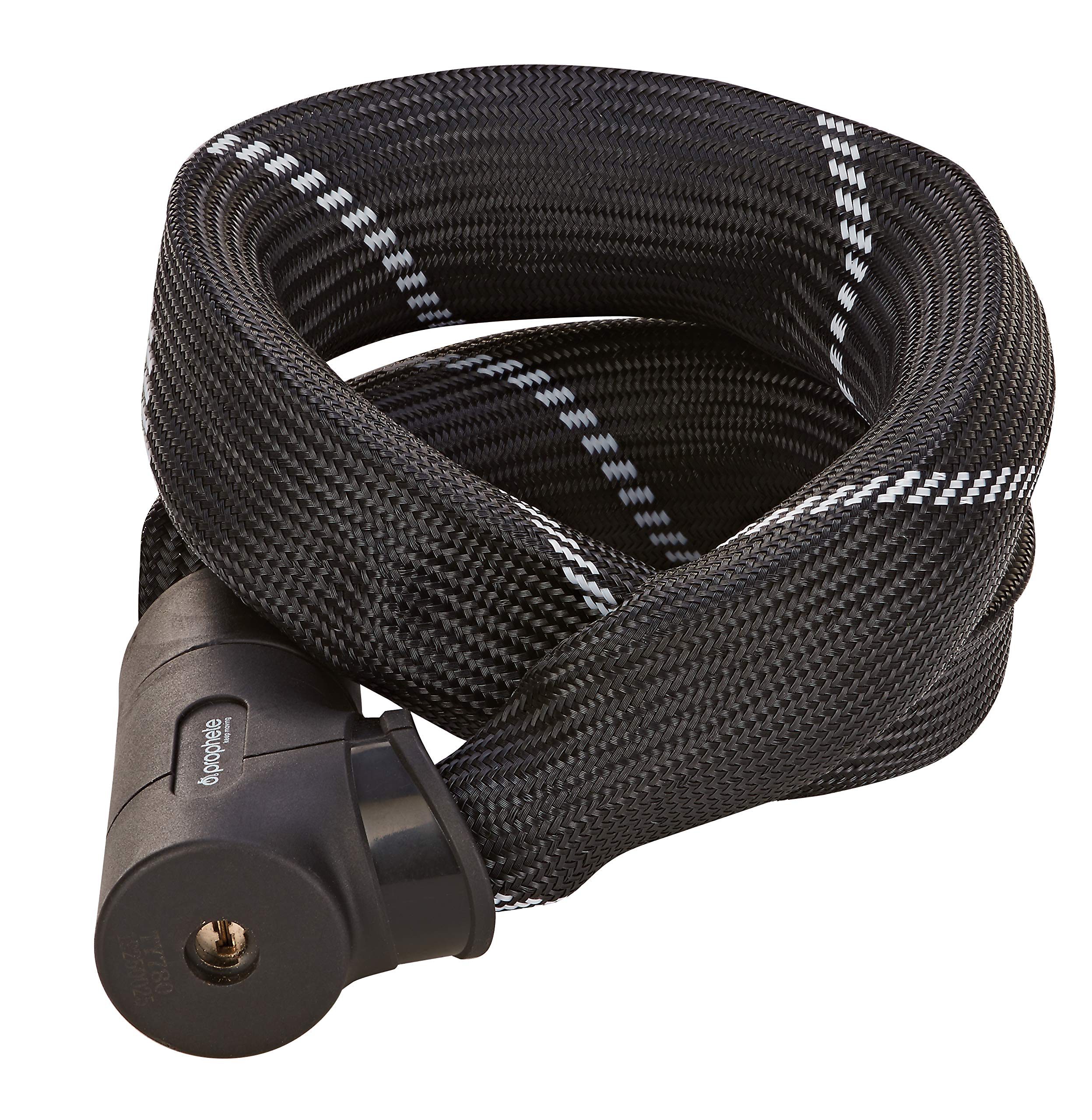 Prophete Unisex - Adult Chain Lock, Highest Break-Resistance, Length: 110 cm, Diameter 8.5 mm, Security Level 8, Black, One Size