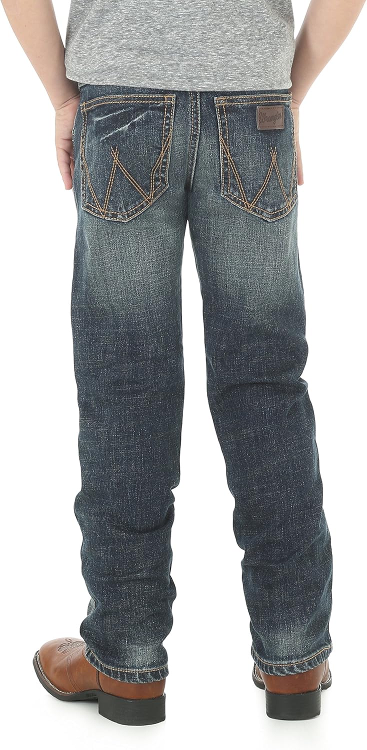 Wrangler Authentics Boys' Big Retro Slim Fit Straight Leg Jean: Clothing