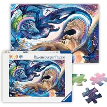 Ravensburger Dragon Day and Night 5000 Piece Jigsaw Puzzle for