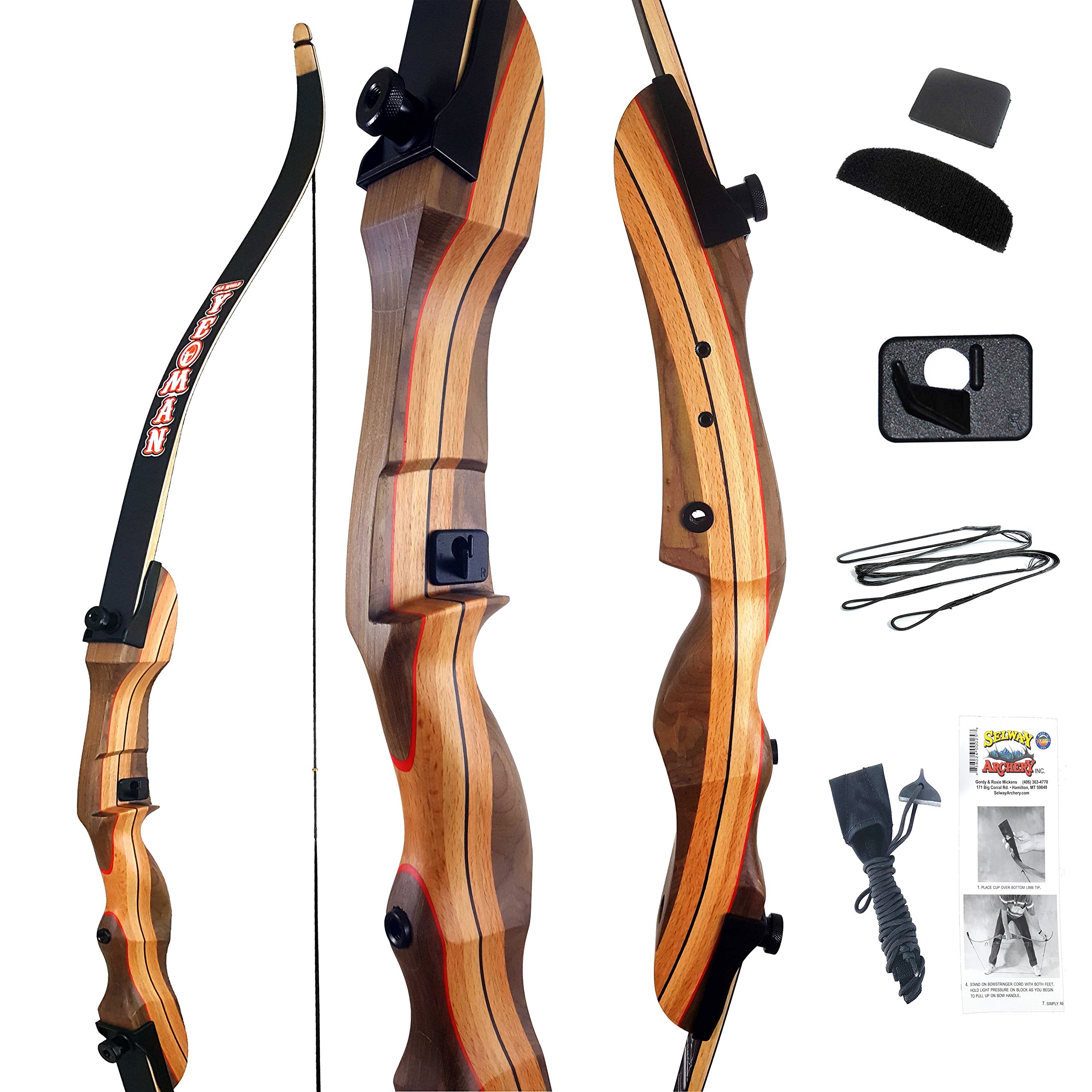 Old World Yeoman Takedown Recurve Bow Traditional Archery Set 54" or