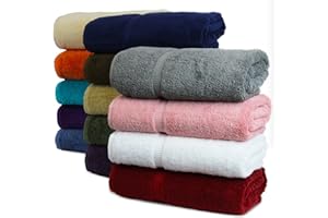 BC BARE COTTON Luxury Hotel & Spa Quality, Quick Dry 100% Turkish Cotton 700 GSM, Eco Friendly Towel, for Bathroom, Gymand Kitchen Dobby Border Soft Hand Towel Set 16 X 30, Mix Color, Hand Towels - Set of 6