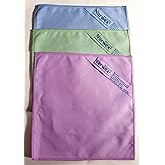 Norwex Suede Mke-up Remover Face Cloth Set),blue, purple and green (Pack of 3)
