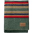 PENDLETON Queen Size Green Heather Camp Blanket