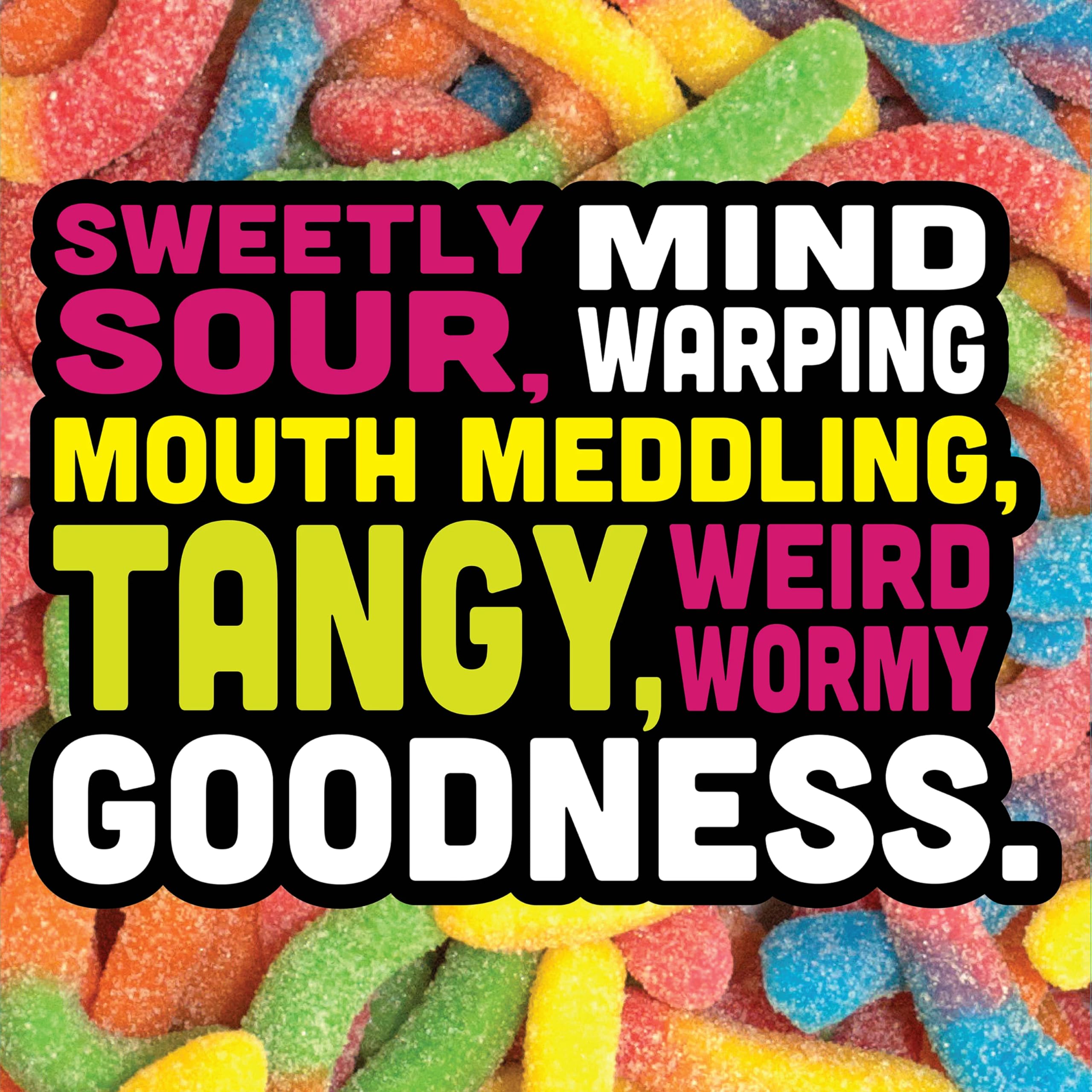 Trolli Mini Sour Brite Crawlers Candy, Cherry-Lemon, Strawberry-Grape & Orange-Lime, Sweet and Sour, Gummy Worms, 18 oz (30 ct)