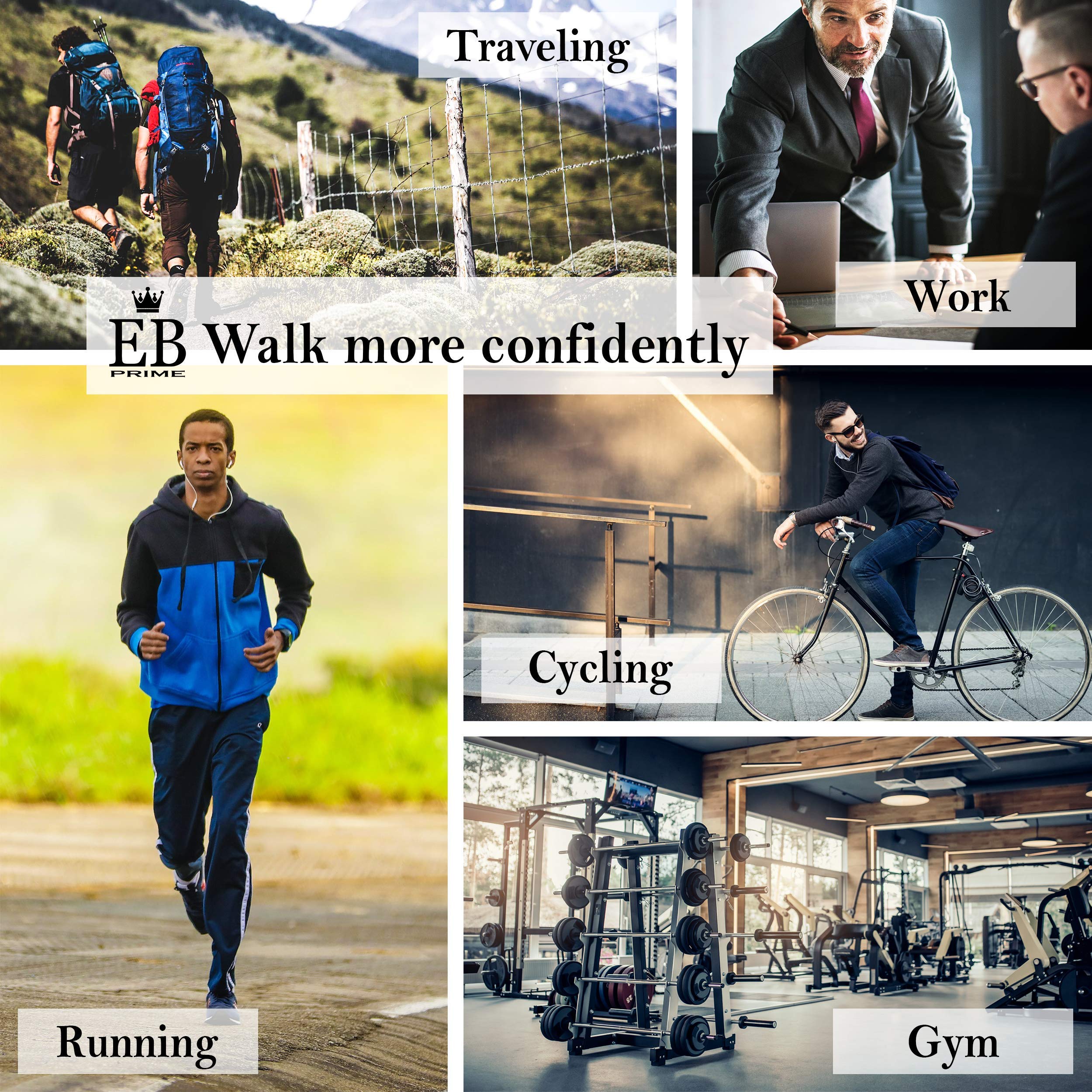 EB Prime Cotton Socks for Men and Women, 6 Pairs, Size UK 6-8, Business Socks, Blue, Classic Socks, Comfortable, Breathable, Best quality for long durability, Made in the EU.