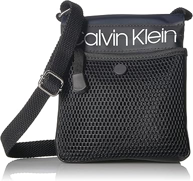 calvin klein round signature crossbody